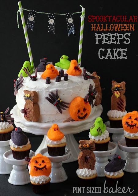 Halloween Peeps Cake