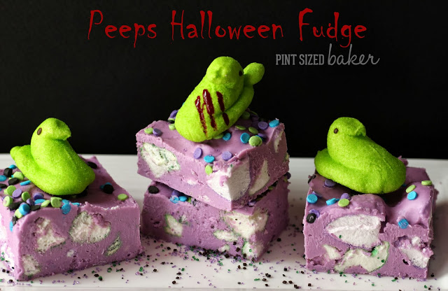 Peeps Halloween Fudge
