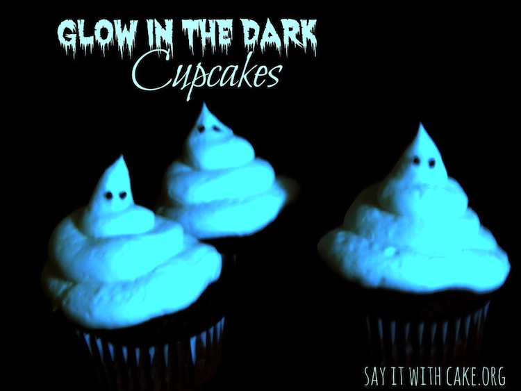 Glowing Ghost Cupcakes