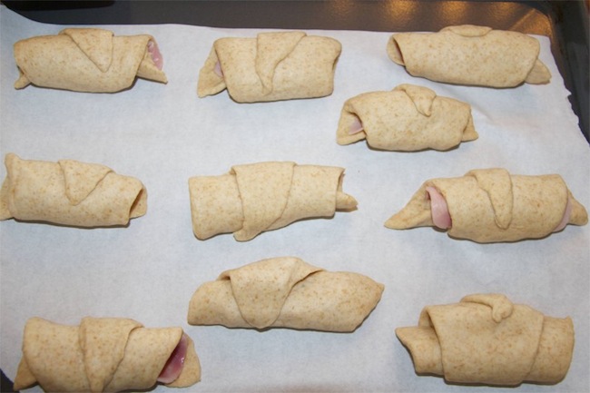 Ham and Cheese Horns