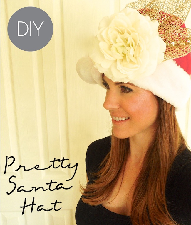DIY Pretty Santa Hat