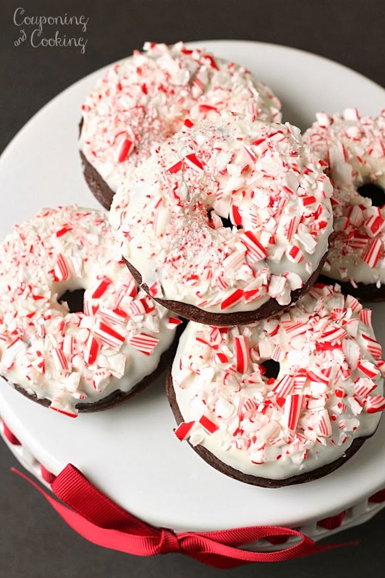 Peppermint Bark Donuts 