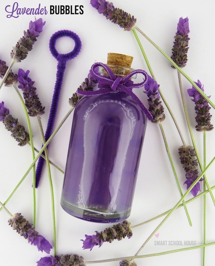 DIY Lavender Bubbles. A simple mixture you can make in seconds!