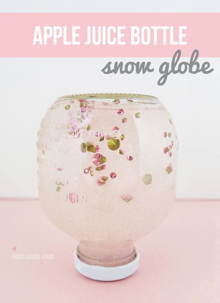 Apple Juice Bottle Snow Globe