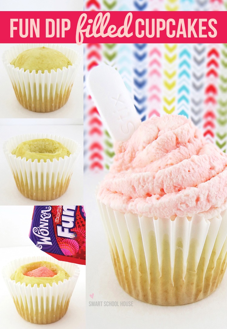 How to make a Fun Dip Filled Cupcake
