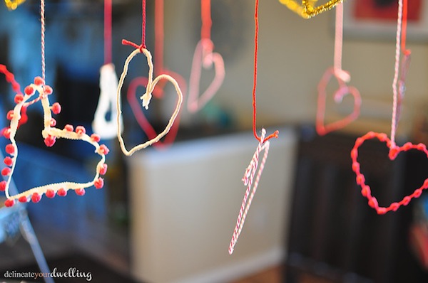 Valentine's String Garland by Delineate Your Dwelling
