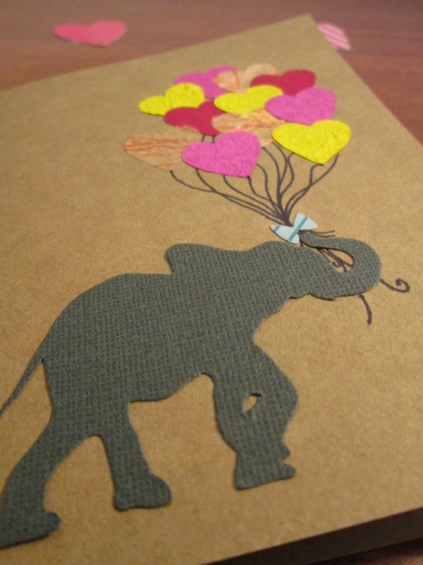 DIY Valentine's Day Elephant Card by Confessions of a Secret Crafter