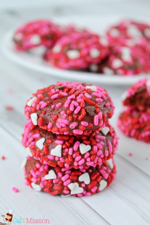 Red Velvet Cookies for Valentine's Day by Gal on a Mission