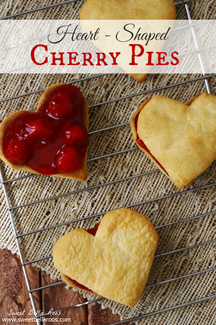 Heart Shaped Cherry Pies by Sweet Bella Roos