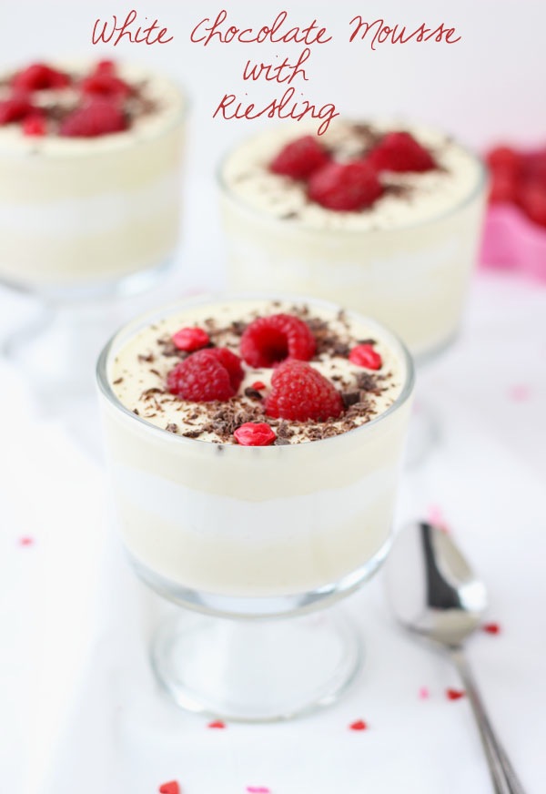 White Chocolate Mousse with Rieslling by Blahnik Baker