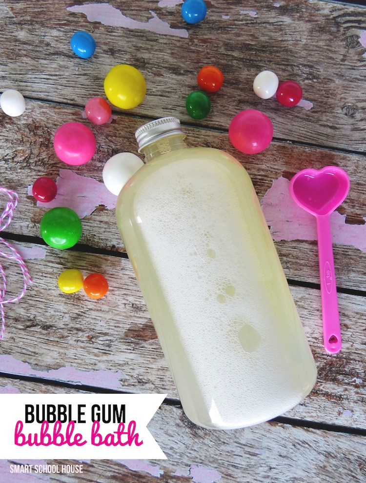 An incredibly simple and cute tutorial for Bubble Gum Bubble Bath!